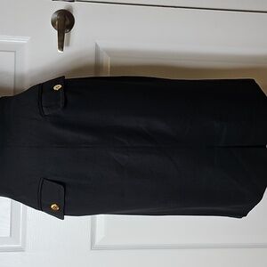 Celine Wool Skirt with Gold Buttons
